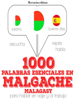 cover image of 1000 palabras esenciales en malgache (malagasy)